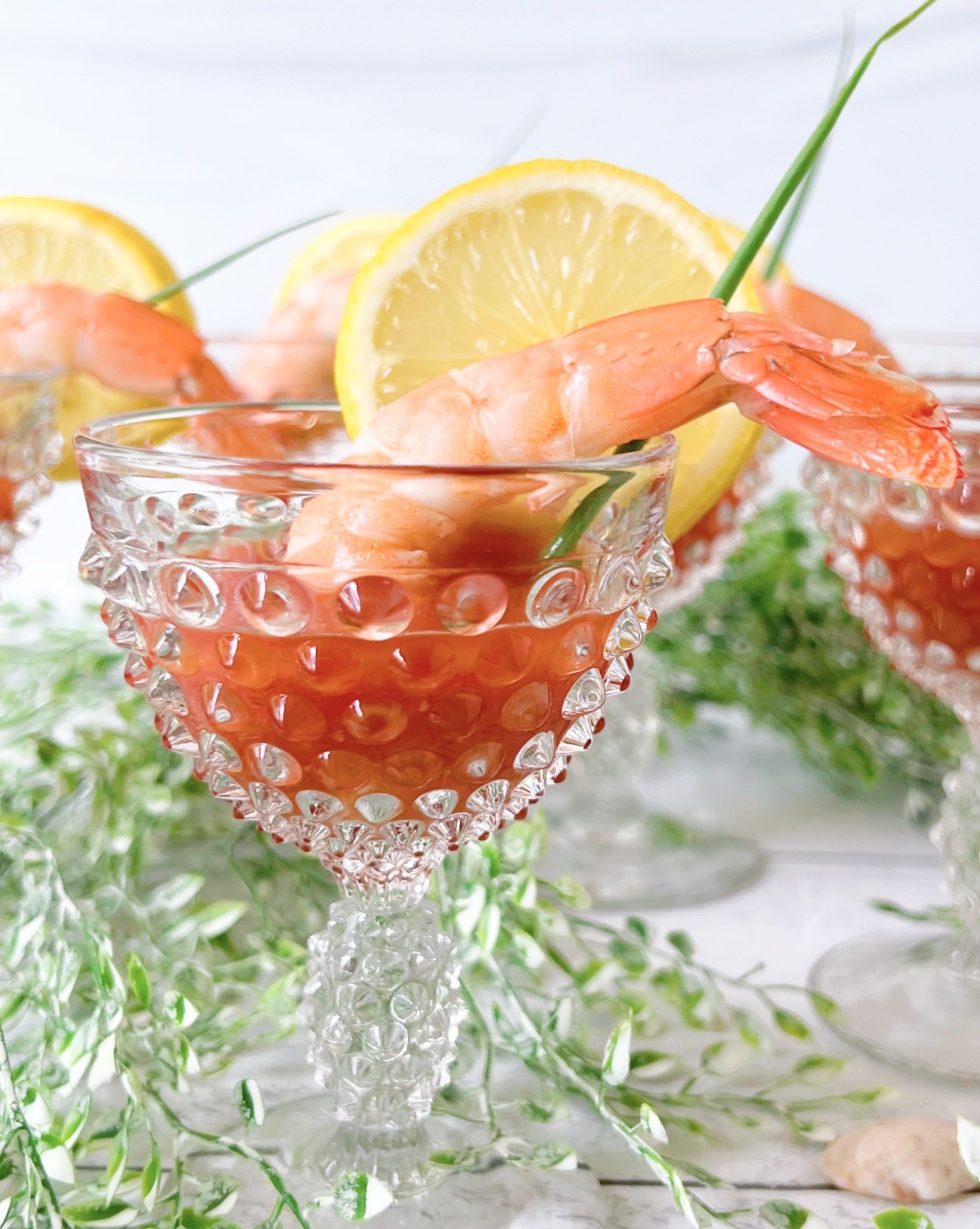 Spicy Bloody Mary Shrimp Shooters - Shot - Sparkling Charm