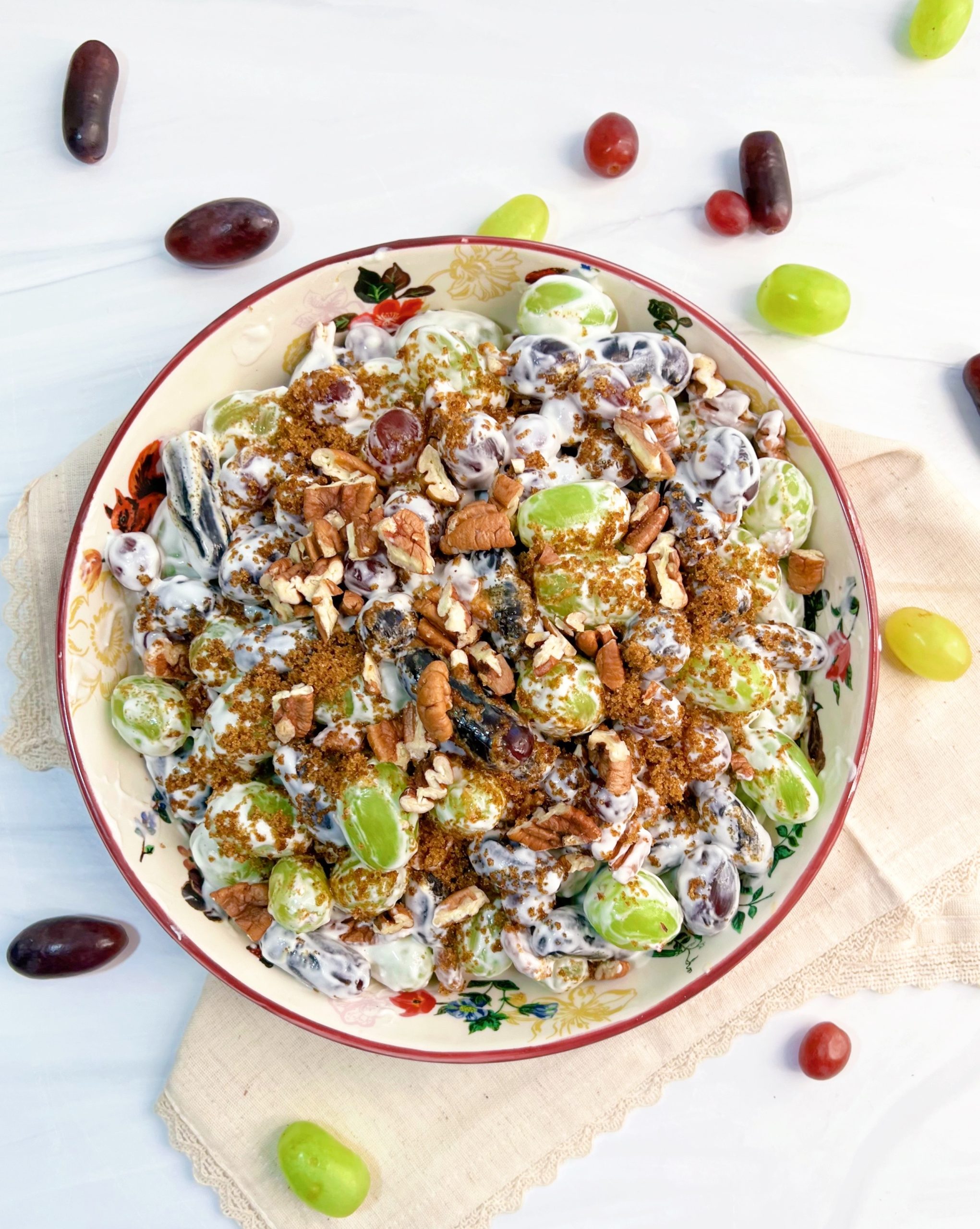 Best Southern Grape Salad With Pecans - Sparkling Charm